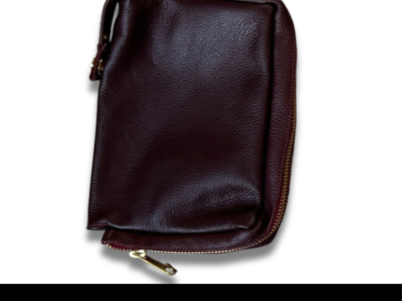 Burgundy Leather Zipped Missal Cover For Sale