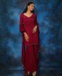 Plum Gharara Set For Discount