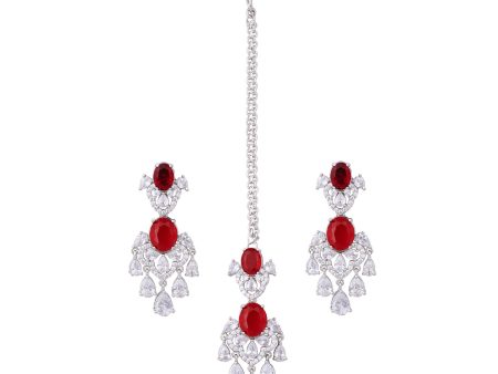 Reeta Earrings & Teekah Set - Ruby Online Hot Sale