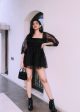 Esha Rao in Lil  Raven Black Dress Supply