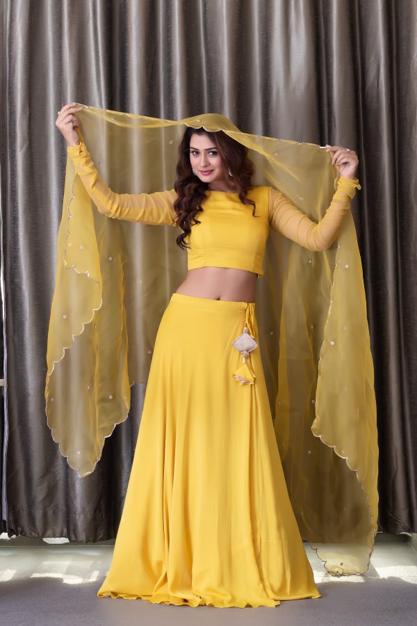 Payal Rajput in Tuscan Sun Lehenga Set Online Sale