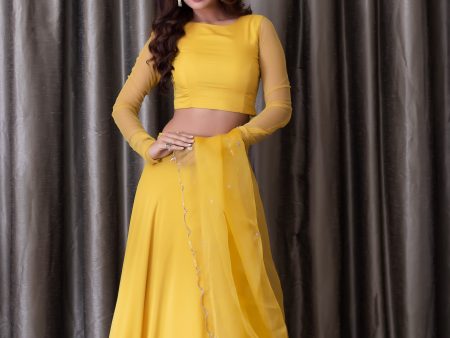 Payal Rajput in Tuscan Sun Lehenga Set Online Sale