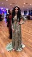 Shereen Ramadan in Honey Dew Trail Gown Supply