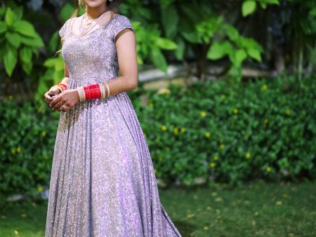 Shiwangi Vijaywargiya in Silver Sequin Gown For Cheap