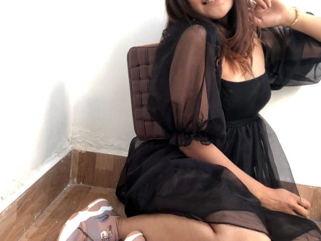 Shiwangi Vijaywargiya in Lil  Black Dress Hot on Sale