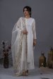 Bay Salt Suit Set with Hand Crafted Dupatta Cheap