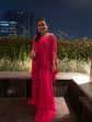 Bhavya Natasha in Fuchsia Jumpsuit with Ruffle Poncho For Discount