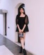 Esha Rao in Lil  Raven Black Dress Supply