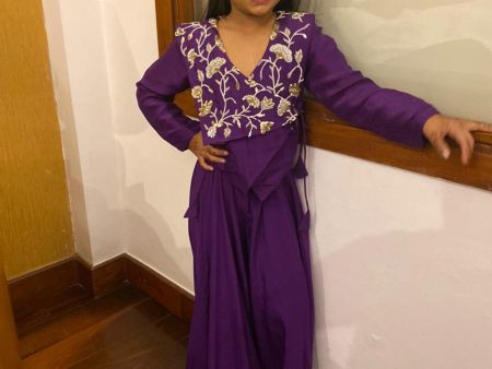 Aanvi Dugar in Eggplant Co-ord Set Fashion