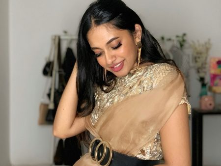 Shreemayi Reddy in Sun Baked Saree Set Sale